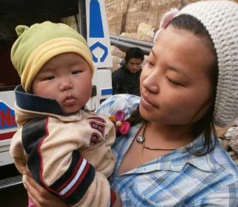 Napali Woman and Child