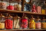 Candy store jars