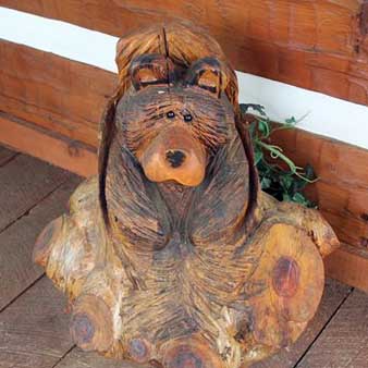 wooden bear